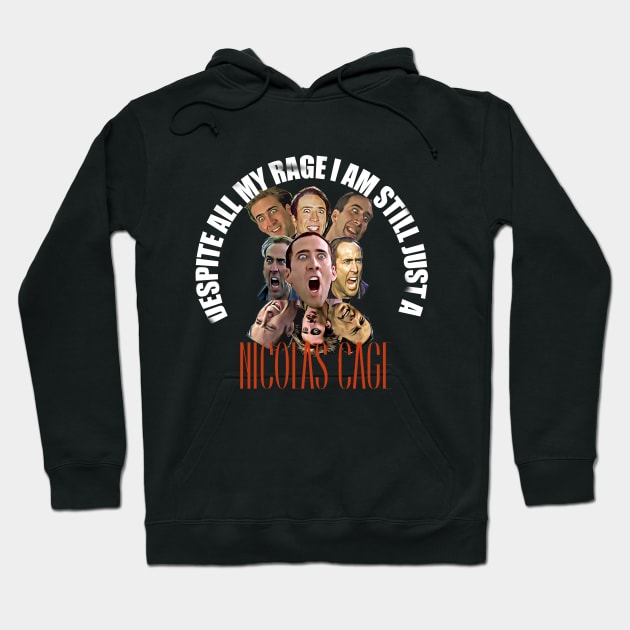 Nicolas Cage Rage! Hoodie by Level20Entertainment